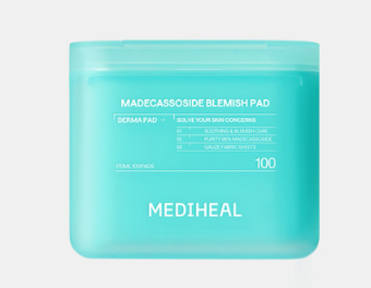 [Mediheal] Madecassoside Blemish Pad - 98% Pure Madecassoside for Soothing & Post-Acne Mark Care, 100 Pads