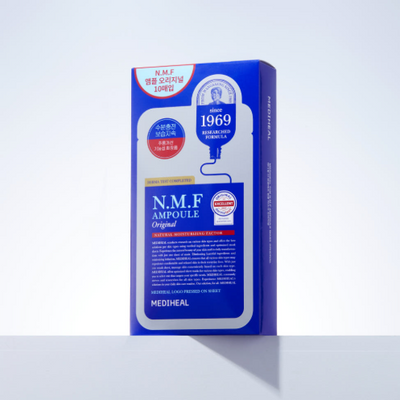 [Mediheal] The N.M.F Ampoule Mask Original - 8-Layer Hyaluronic Acid for Deep Hydration & Anti-Wrinkle Care (10 Sheets)