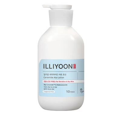 [ILLIYOON] Ceramide Ato Lotion [Jumbo Size] - Soy-ceramide™ & Madecassoside for Sensitive & Dry Skin Intensive Hydration (564ml)