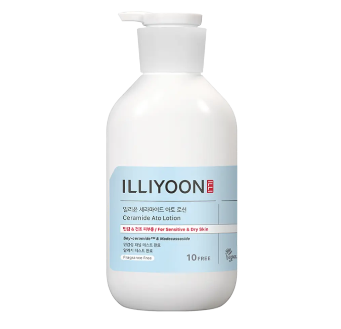 [ILLIYOON] Ceramide Ato Lotion [Jumbo Size] - Soy-ceramide™ & Madecassoside for Sensitive & Dry Skin Intensive Hydration (564ml)