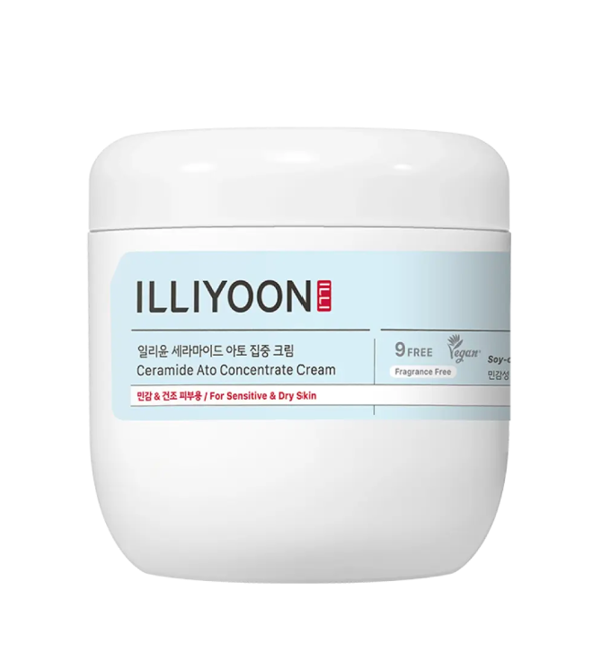 [ILLIYOON] Ceramide Ato Concentrate Cream - Soy-ceramide™ for Sensitive Skin Barrier Repair & Deep Hydration (500ml Jumbo Size)