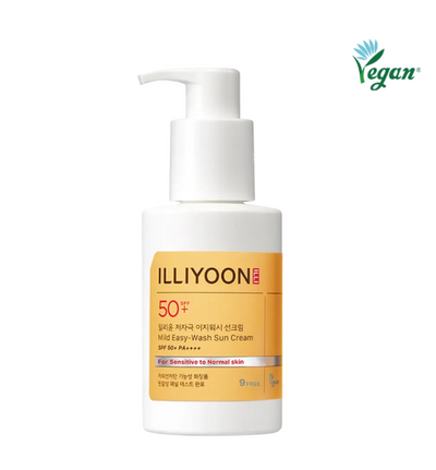 [ILLIYOON] Mild Easy-Wash Sun Cream - SPF 50+ PA++++ Easy-to-clean Formula for Sensitive Skin (150ml)