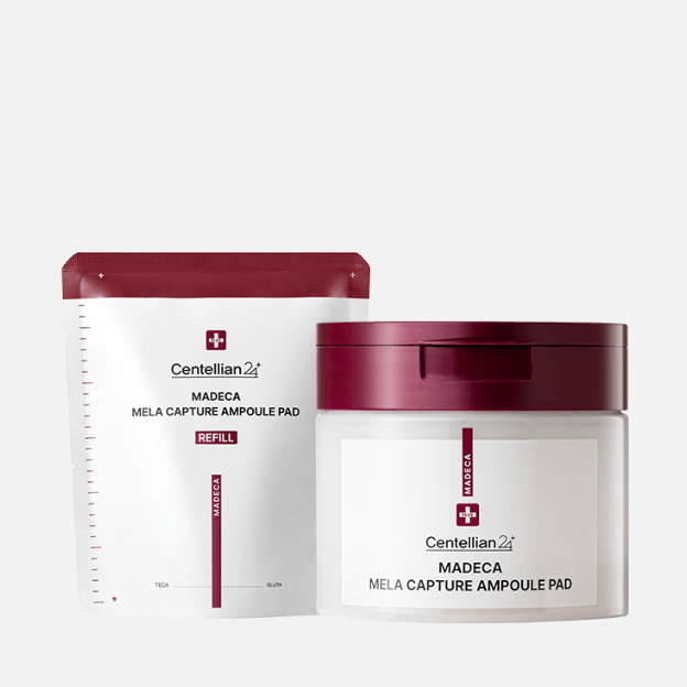 [Centellian 24] Madeca Mela Capture Ampoule Pad - TECA & Glutathione for Dark Spot Correction & Brightening (60 Pads + 60 Refill Set)