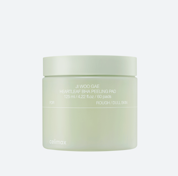 [Celimax] Ji Woo Gae Heartleaf BHA Peeling Pad - Exfoliating & Soothing for Rough/Dull Skin (60 Pads / 125ml)