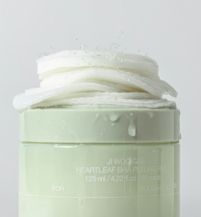 [Celimax] Ji Woo Gae Heartleaf BHA Peeling Pad - Exfoliating & Soothing for Rough/Dull Skin (60 Pads / 125ml)