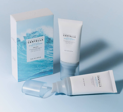[SKIN1004] Madagascar Centella Hyalu-Cica Water-Fit Sun Serum [Twin Pack] - SPF 50+ PA++++ Hyaluronic Acid & Centella for Hydrating & Soothing Sun Protection (50ml x 2 + 15ml Bonus)
