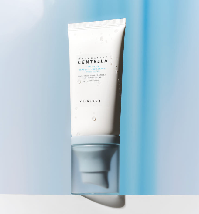 [SKIN1004] Madagascar Centella Hyalu-Cica Water-Fit Sun Serum - SPF 50+ PA++++ Hydrating, Dewy Finish & Soothing Sun Protection (50ml)