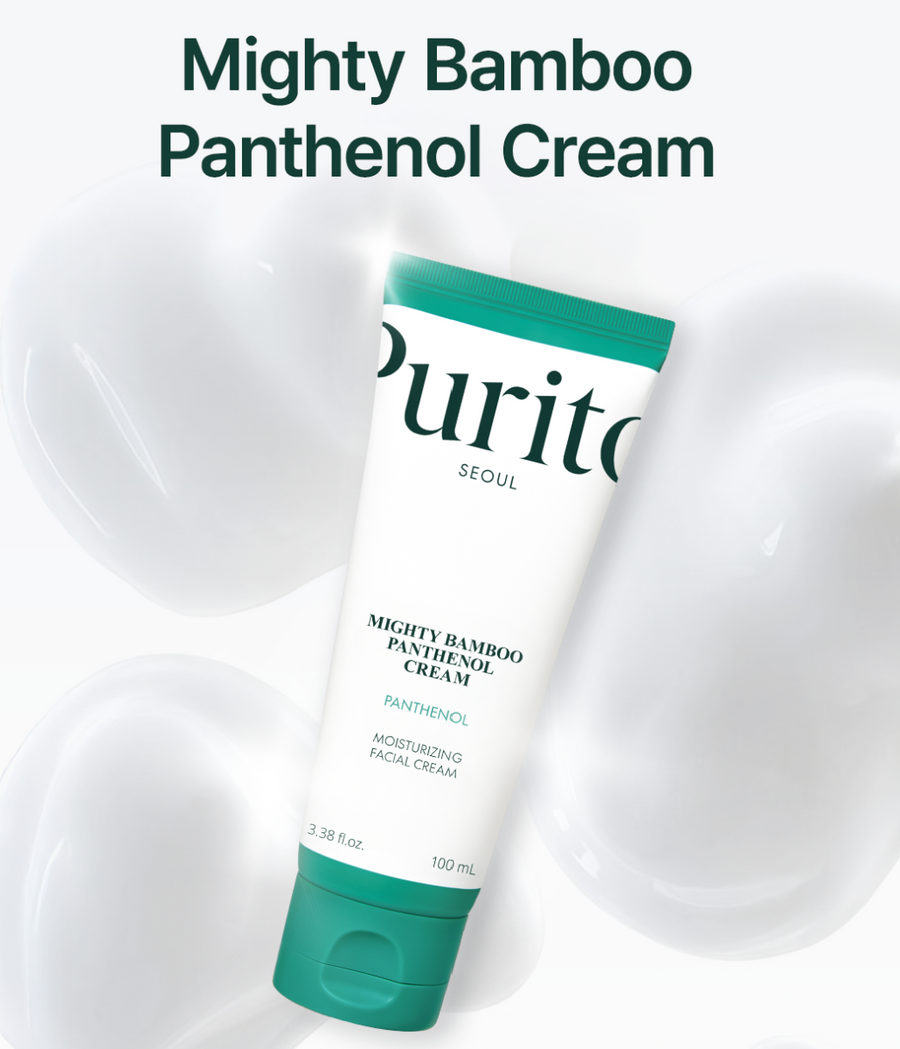 [PURITO SEOUL] Mighty Bamboo Panthenol Cream - Bamboo Extract & Panthenol for Barrier Repair & Intense Hydration (100ml / 3.38 fl. oz.)