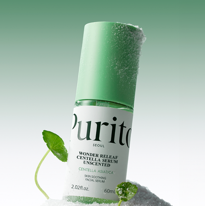 [PURITO SEOUL] Wonder Releaf Centella Serum Unscented - Centella Asiatica for Fast Skin Soothing & Barrier Support (60ml / 2.02 fl. oz.)