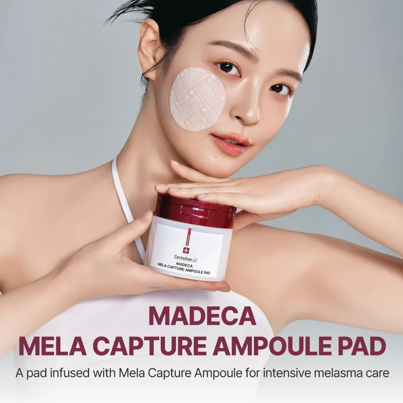 [Centellian 24] Madeca Mela Capture Ampoule Pad - TECA & Glutathione for Dark Spot Correction & Brightening (60 Pads + 60 Refill Set)