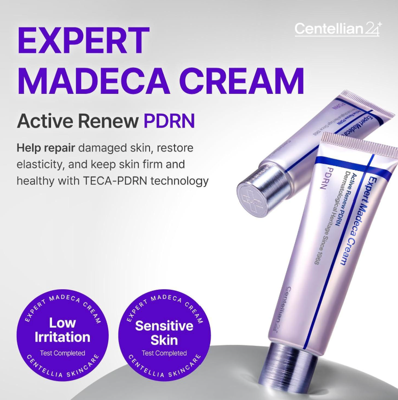 [Centellian 24] Expert Madeca Cream Active Renew PDRN - Salmon-derived PDRN & TECA for Premium Elasticity & Radiance (50ml)