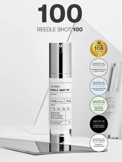 [VT Cosmetics] Reedle Shot 100 Double Set - 95,000 Cica Reedles™ for Texture Refinement & Absorption Boosting (30ml x 2 Tubes + PDRN 100 Samples)