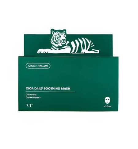 [VT cosmetics] Cica Daily Soothing Mask - 30 Sheets Jumbo Pack, Instant Soothing & Hydrating with CICAHYALON™ for Sensitive Skin