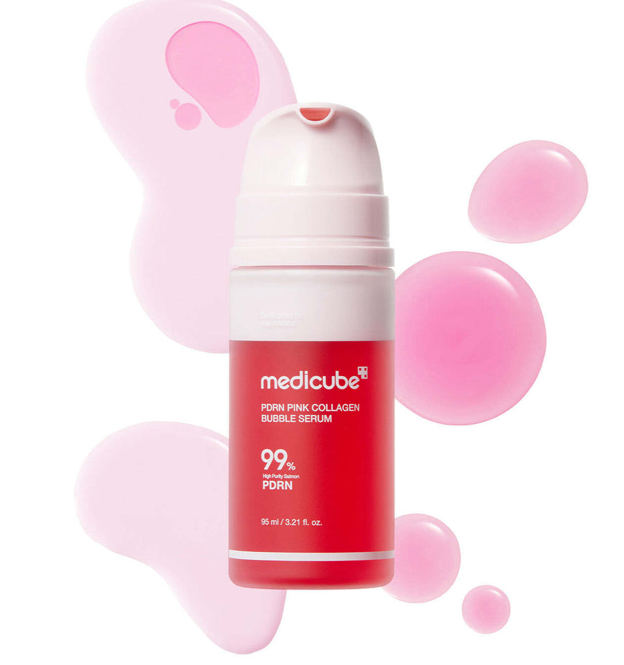 [Medicube] PDRN Pink Collagen Glow Toning Duo Set - High-Purity PDRN 99% for Glass Skin Radiance & Elasticity (Serum + Cream)